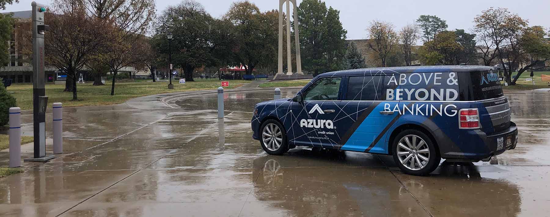 Azura vehicle at Washburn University campus