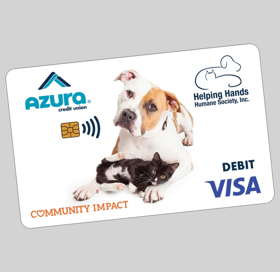 AZURA community impact helping hands humane society inc card