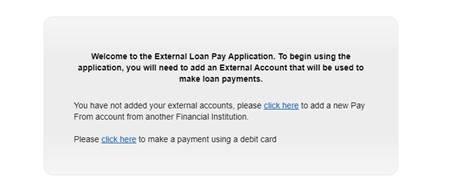 welcome to external loan pay application notice