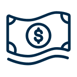 blue icon dollarbill