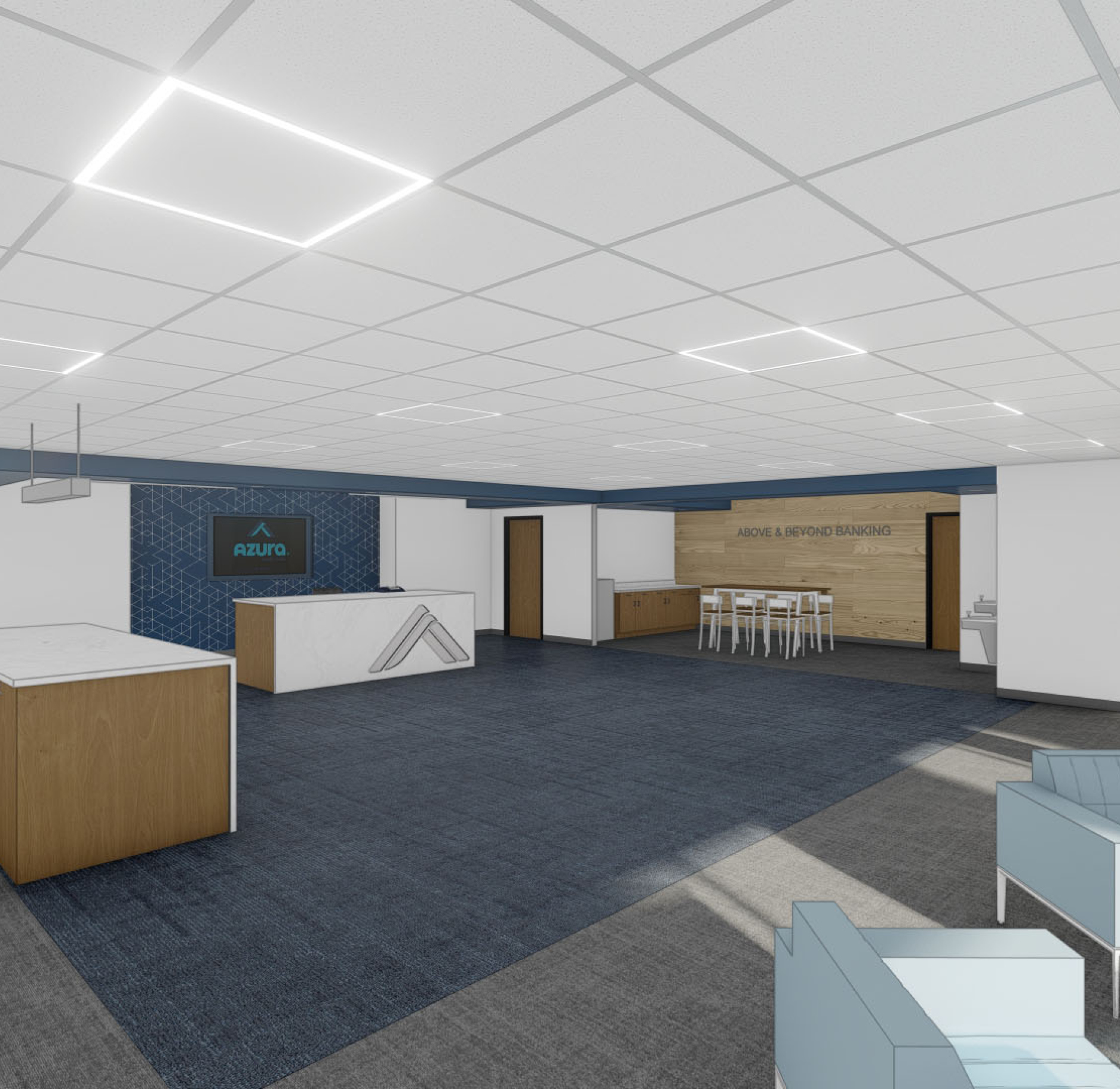 Arrowhead branch rendering of interior renovations