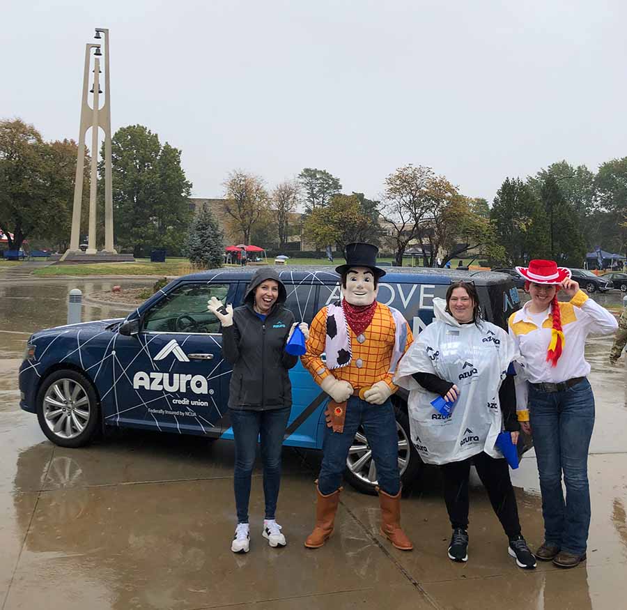 2024 Washburn University homecoming parade with Azura vehicle. 