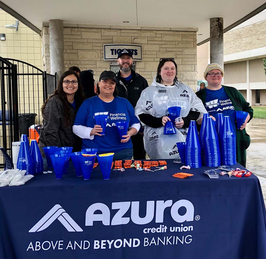 Azura table at a Washburn University event